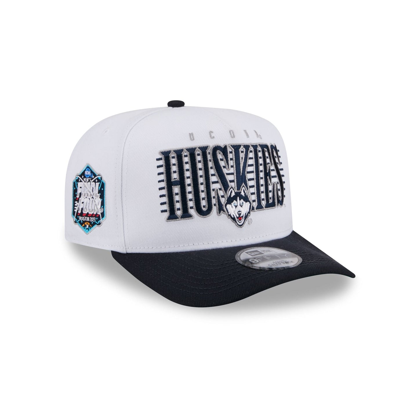 Connecticut Huskies March Madness White 9FIFTY A-Frame Snapback Hat