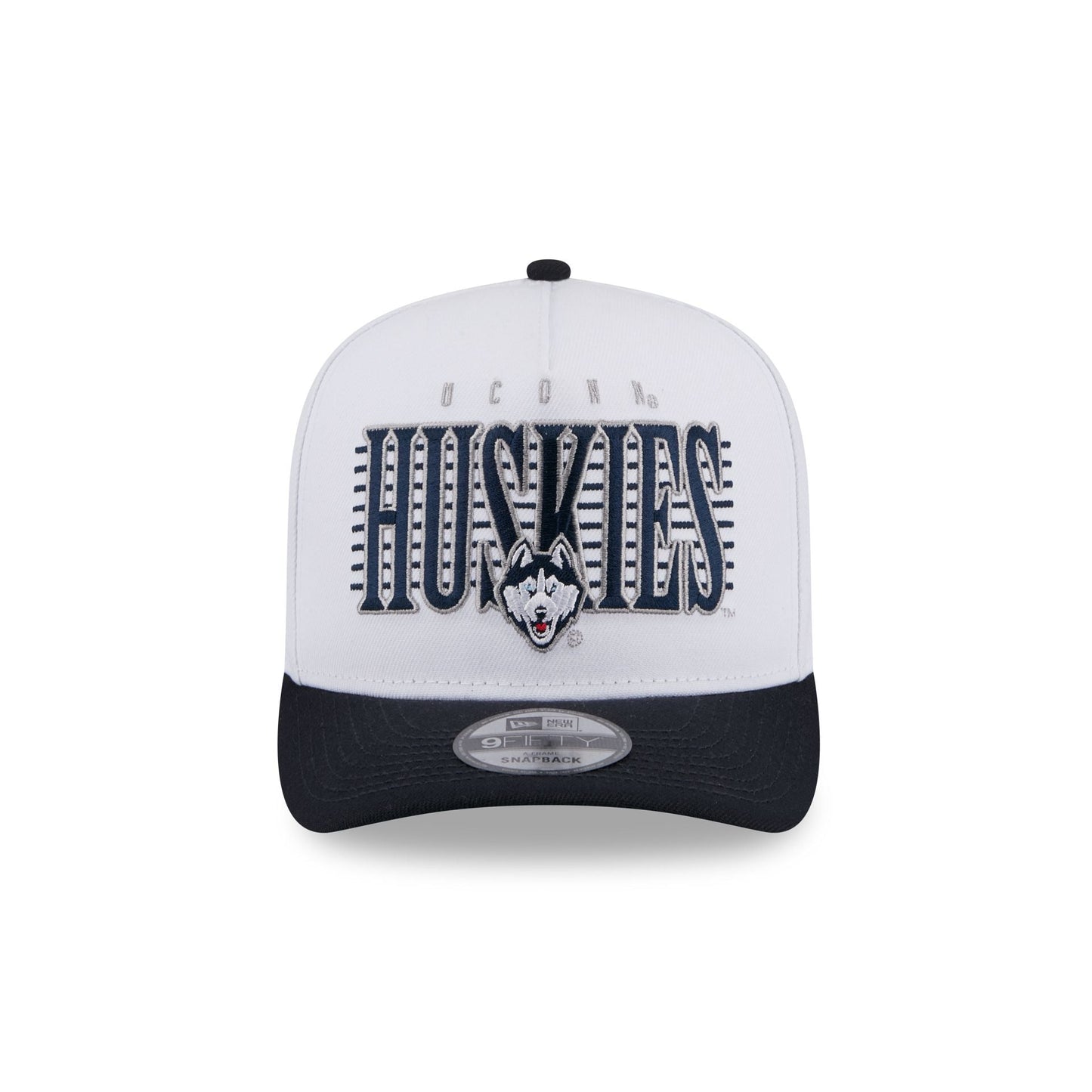 Connecticut Huskies March Madness White 9FIFTY A-Frame Snapback Hat