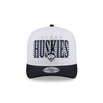 Connecticut Huskies March Madness White 9FIFTY A-Frame Snapback Hat