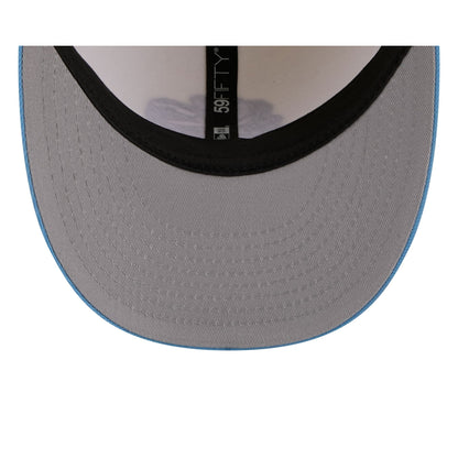 North Carolina Tar Heels 1982 March Madness College Vault Chrome 59FIFTY Fitted Hat