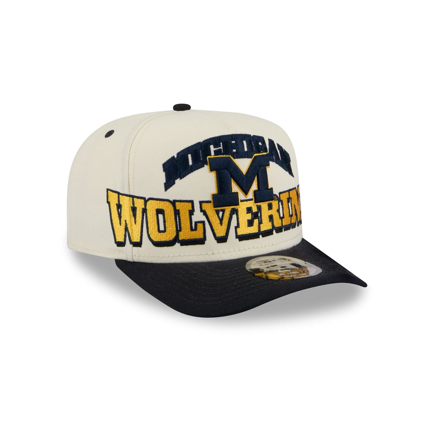 Michigan Wolverines March Madness Chrome 9FIFTY A-Frame Snapback Hat
