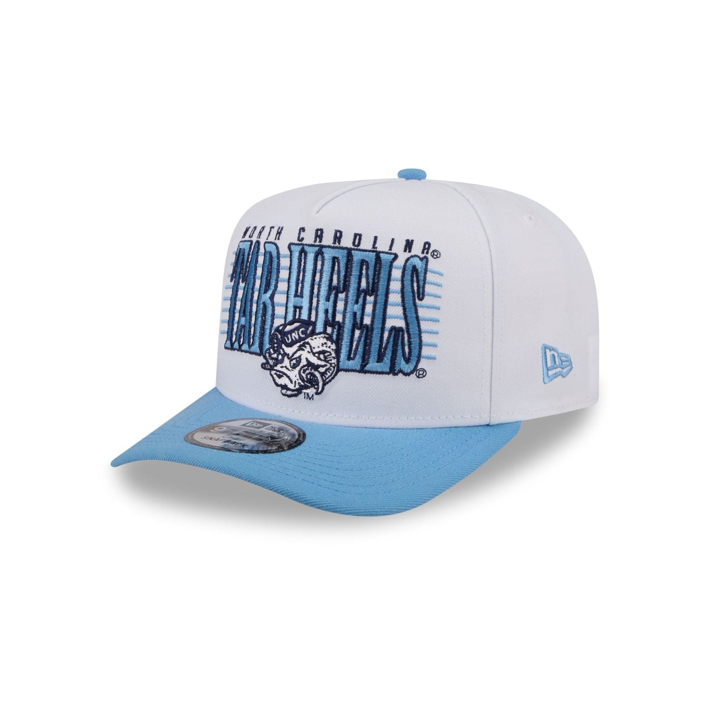 North Carolina Tar Heels March Madness College Vault White 9FIFTY A-Frame Snapback Hat