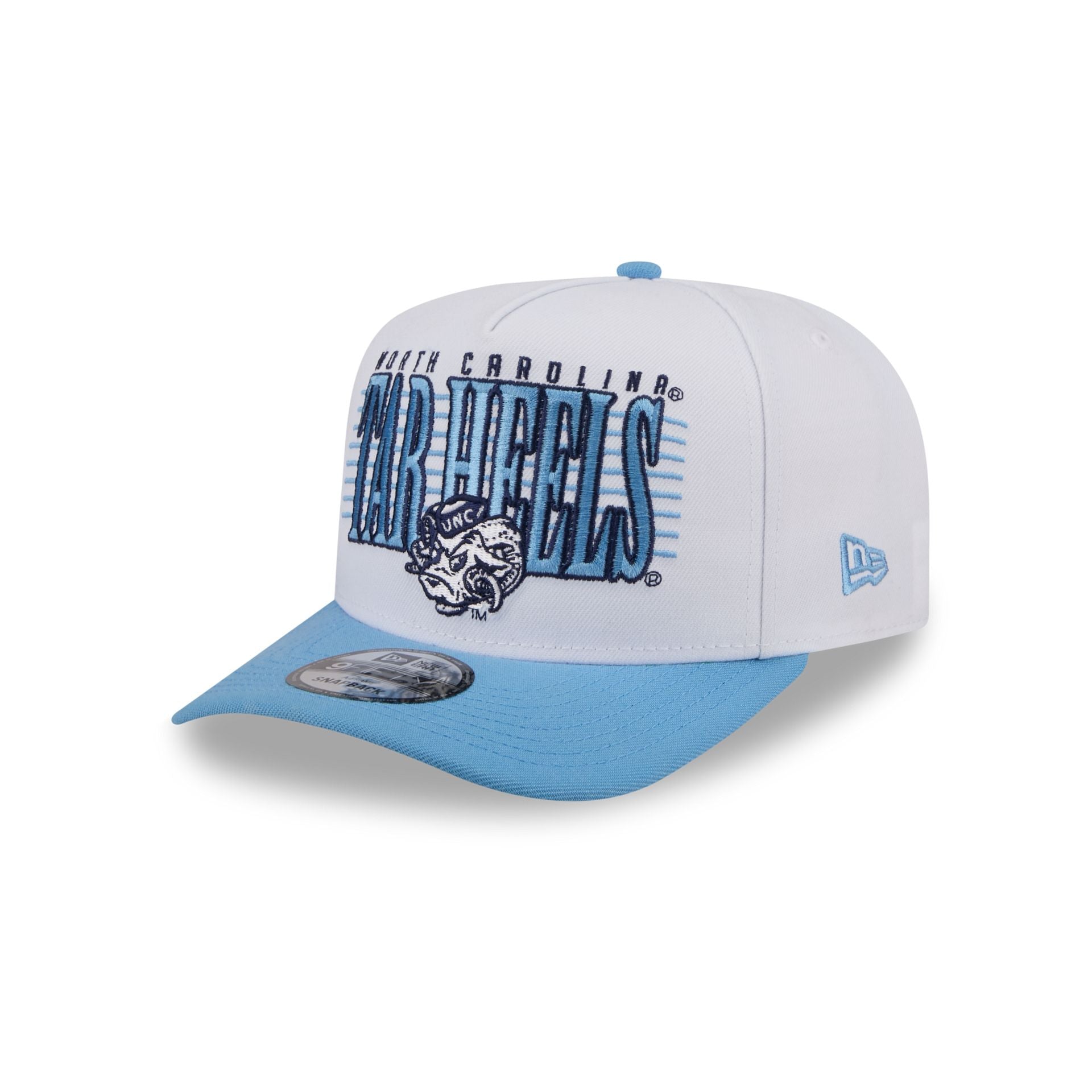 North Carolina Tar Heels March Madness College Vault White 9FIFTY A-Frame Snapback Hat
