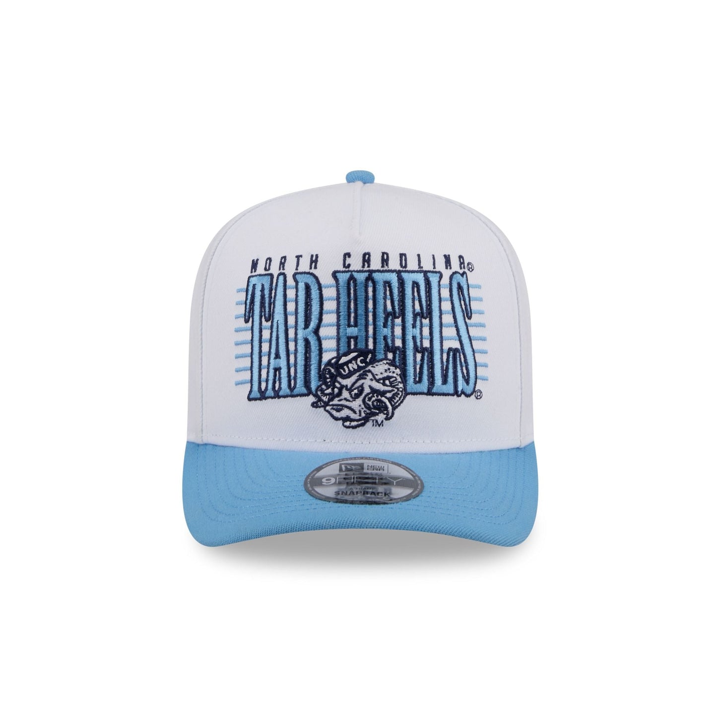 North Carolina Tar Heels March Madness College Vault White 9FIFTY A-Frame Snapback Hat