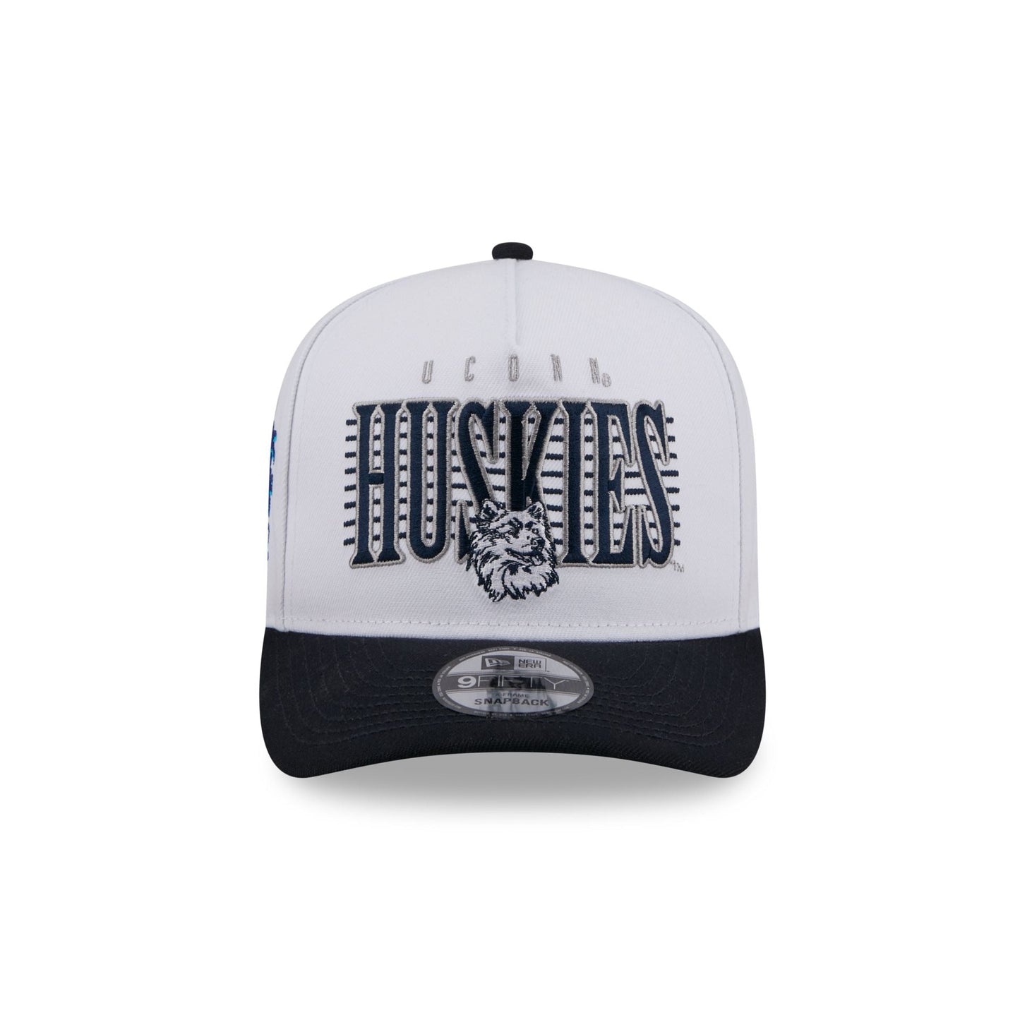 Connecticut Huskies March Madness College Vault White 9FIFTY A-Frame Snapback Hat
