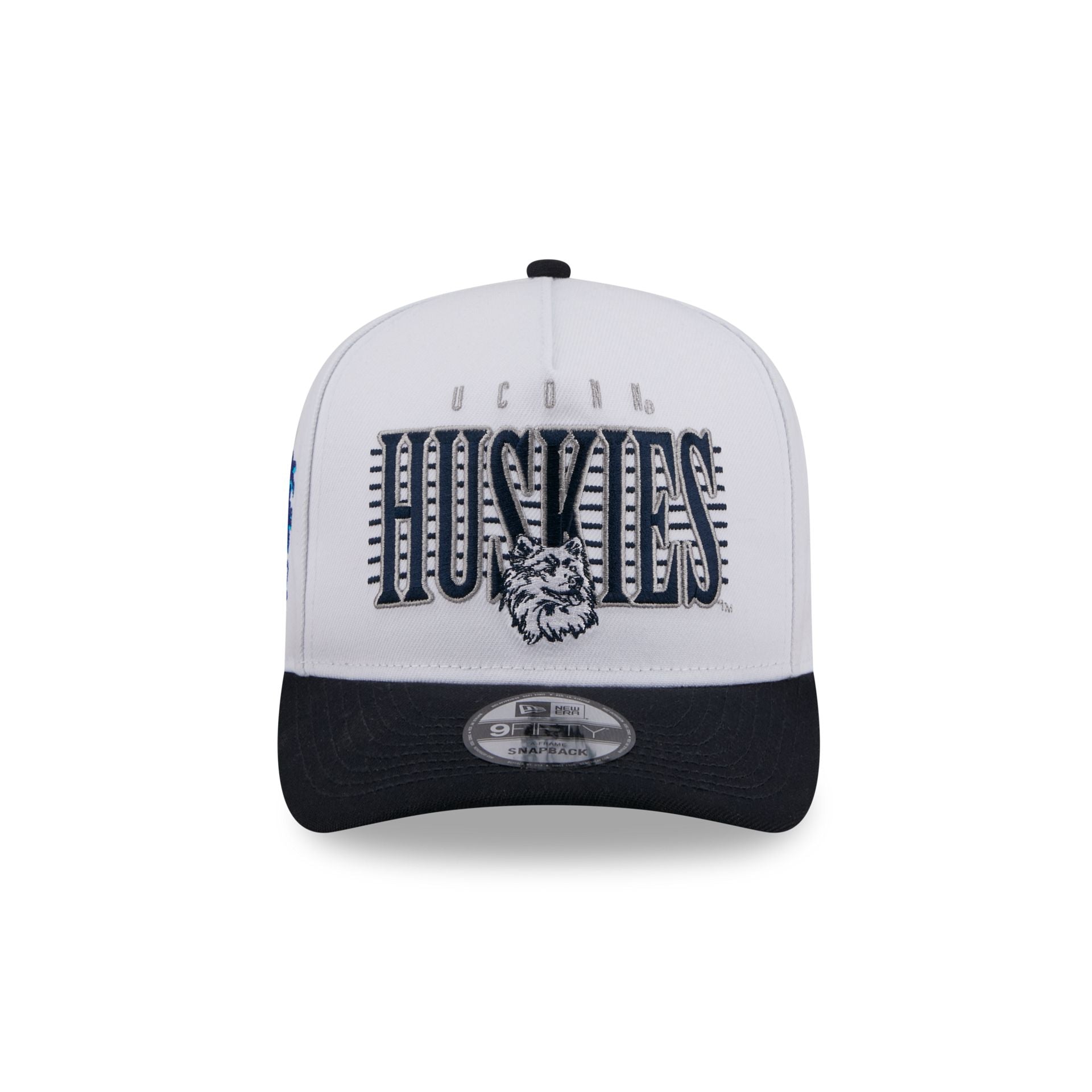 Connecticut Huskies March Madness College Vault White 9FIFTY A-Frame Snapback Hat