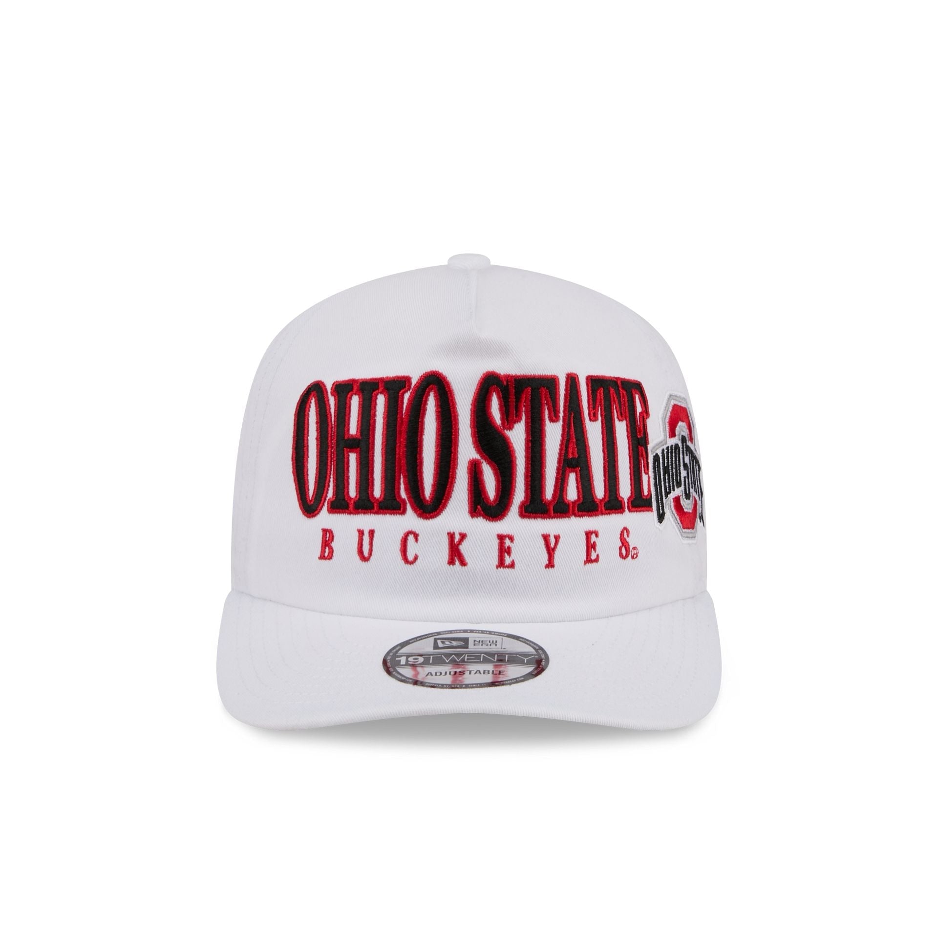 Ohio State Buckeyes March Madness White 19TWENTY Snapback Hat