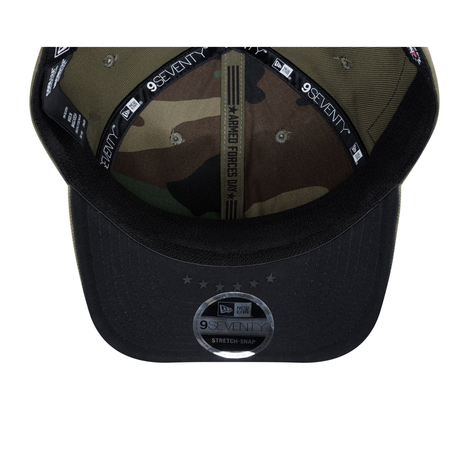 Texas Rangers Armed Forces Day 2026 9SEVENTY Stretch-Snap Hat