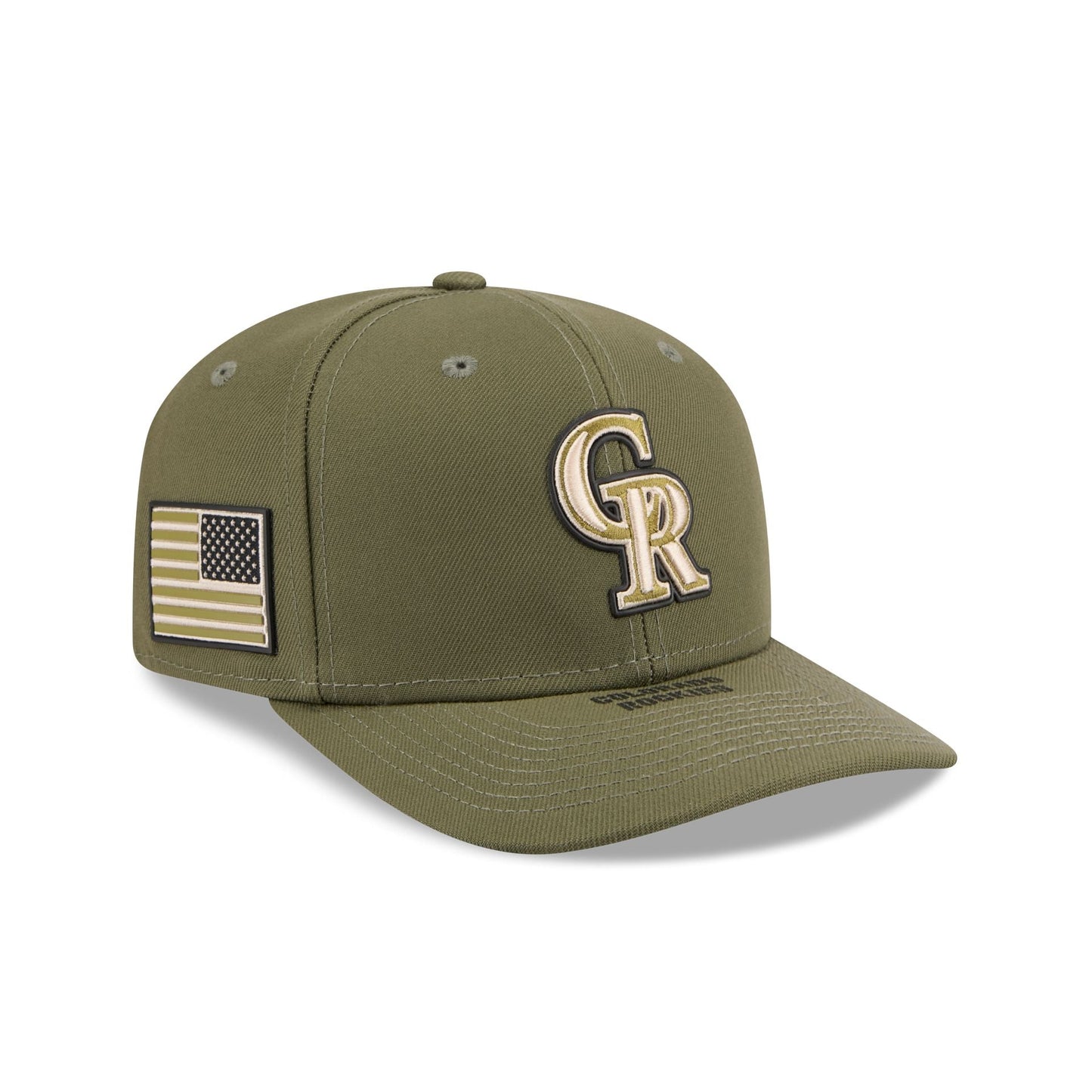 Colorado Rockies Armed Forces Day 2026 9SEVENTY Stretch-Snap Hat
