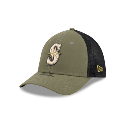 Seattle Mariners Armed Forces Day 2026 39THIRTY M-Crown Stretch Fit Hat