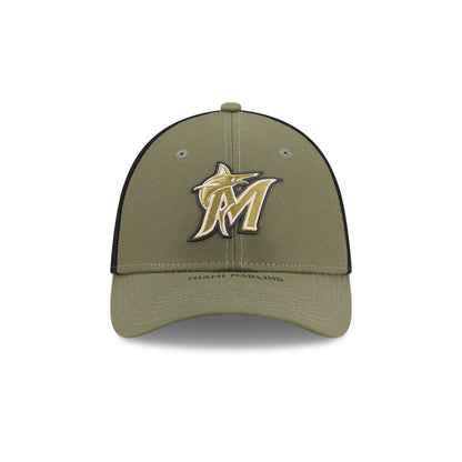 Miami Marlins Armed Forces Day 2026 39THIRTY M-Crown Stretch Fit Hat