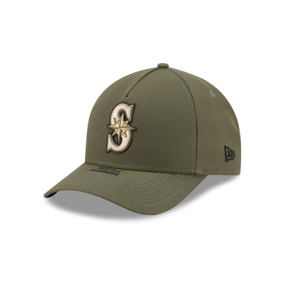 Seattle Mariners Armed Forces Day 2026 9FORTY M-Crown A-Frame Snapback Hat