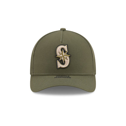 Seattle Mariners Armed Forces Day 2026 9FORTY M-Crown A-Frame Snapback Hat
