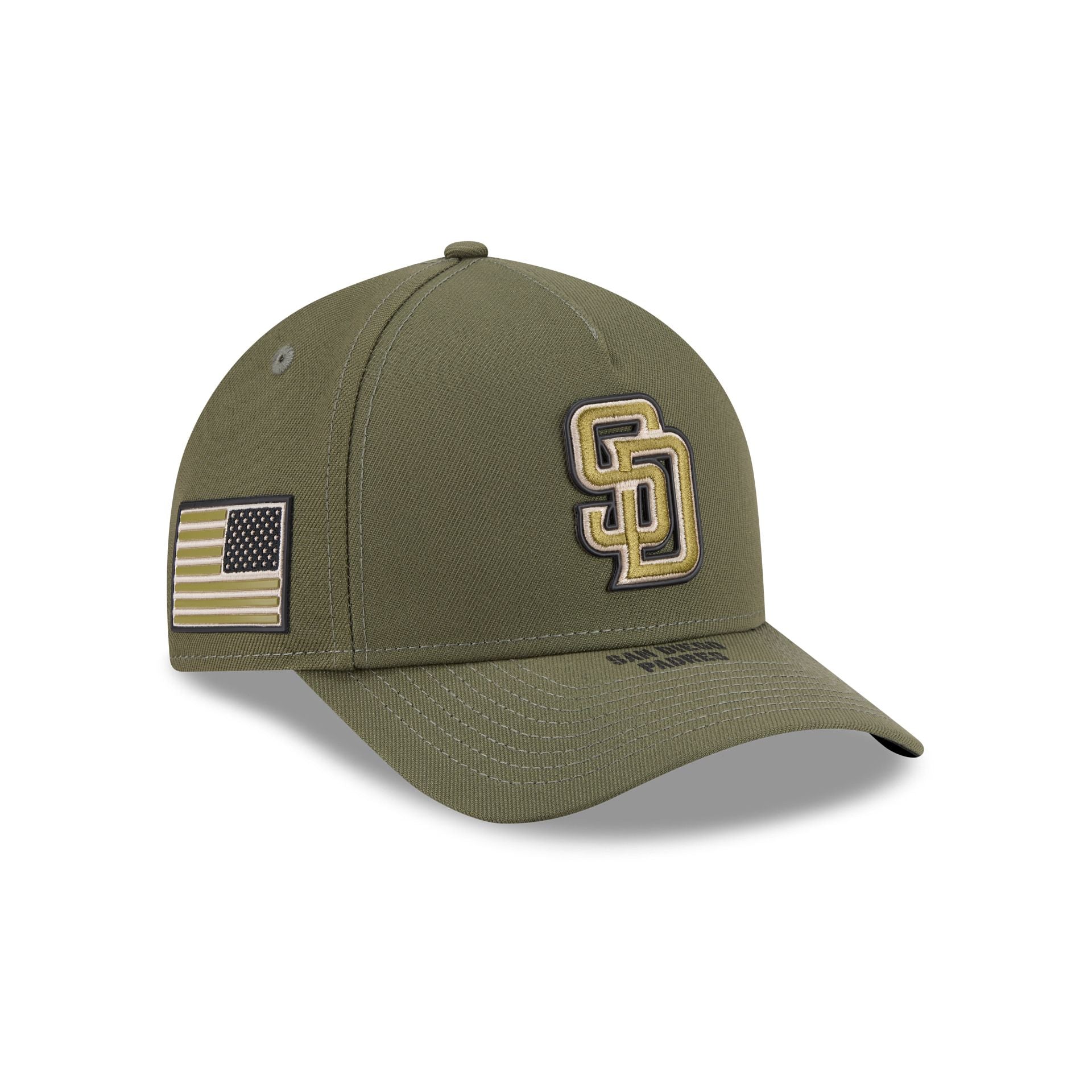 San Diego Padres Armed Forces Day 2026 9FORTY M-Crown A-Frame Snapback Hat
