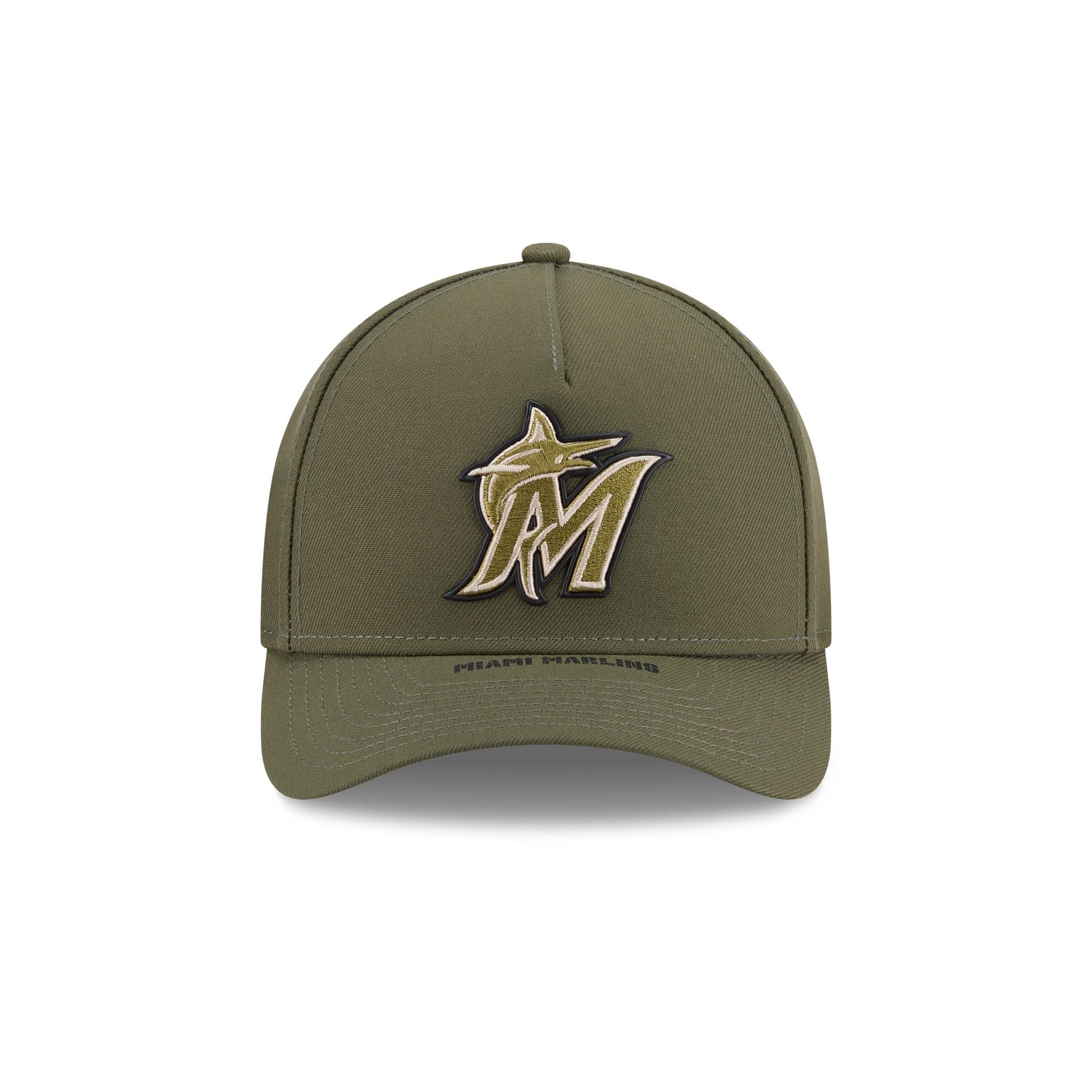 Miami Marlins Armed Forces Day 2026 9FORTY M-Crown A-Frame Snapback Hat