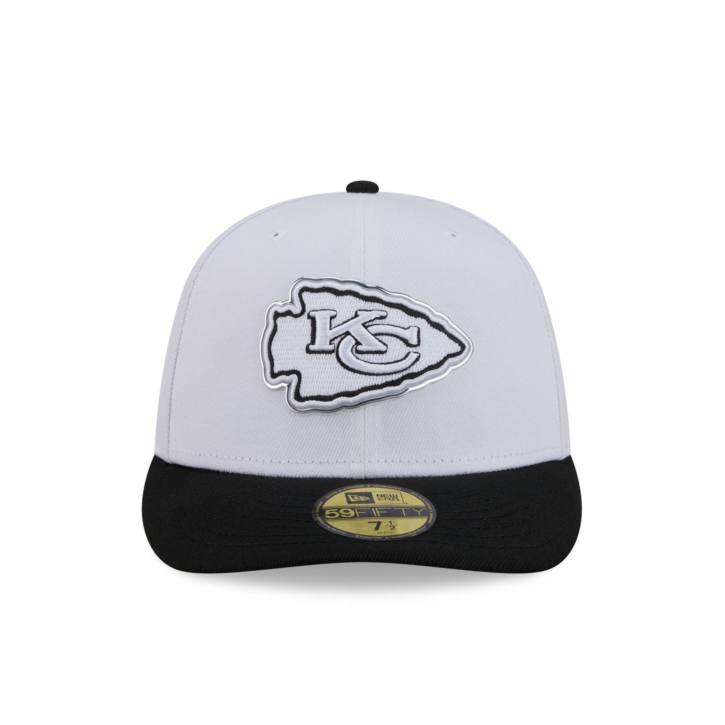 Kansas City Chiefs 2026 Draft Black and White 59FIFTY Fitted Hat