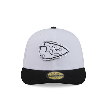 Kansas City Chiefs 2026 Draft Black and White 59FIFTY Fitted Hat