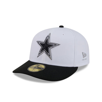 Dallas Cowboys 2026 Draft Black and White 59FIFTY Fitted Hat