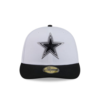 Dallas Cowboys 2026 Draft Black and White 59FIFTY Fitted Hat