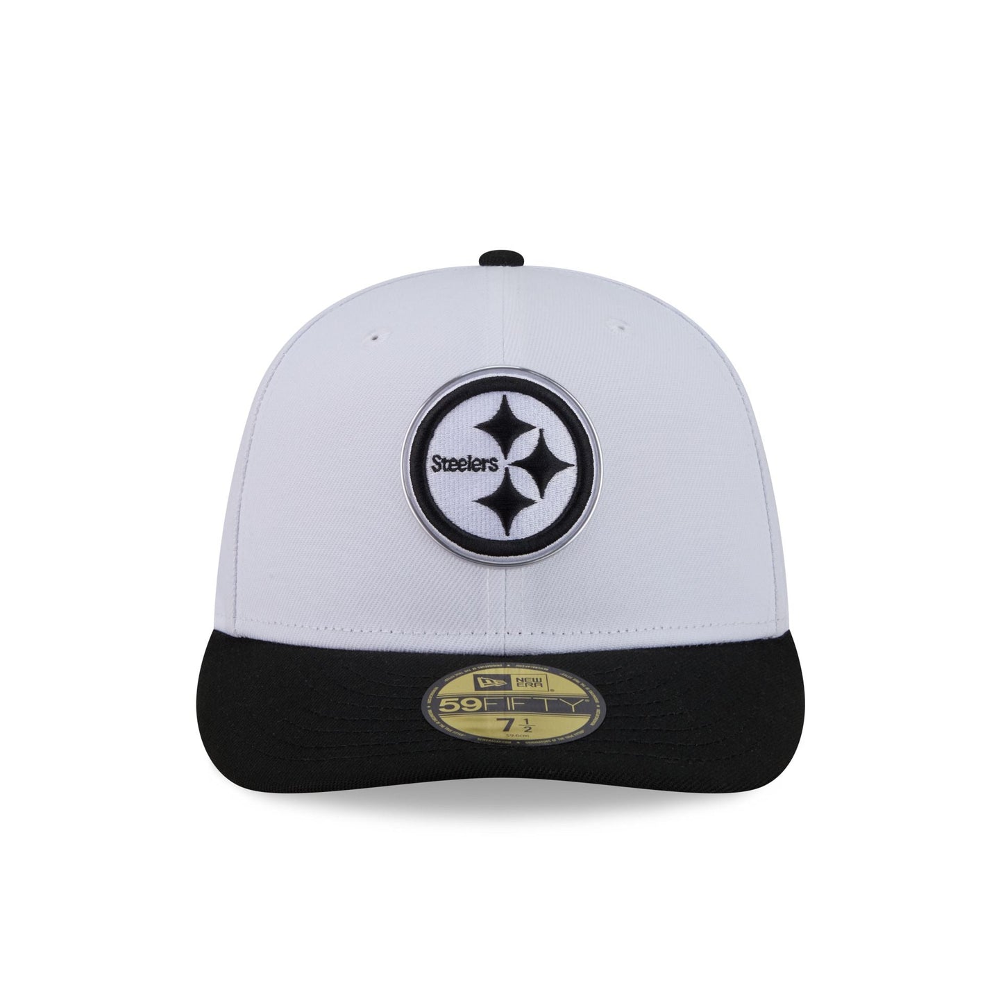 Pittsburgh Steelers 2026 Draft Black and White 59FIFTY Fitted Hat