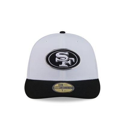 San Francisco 49ers 2026 Draft Black and White 59FIFTY Fitted Hat