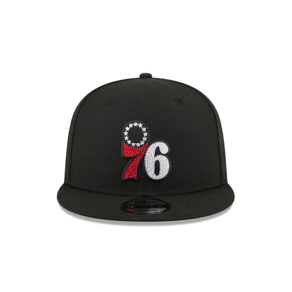 Philadelphia 76ers 2026 Draft Black 9FIFTY Snapback Hat