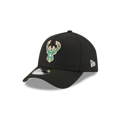 Milwaukee Bucks 2026 Draft Black 9FORTY A-Frame Snapback Hat
