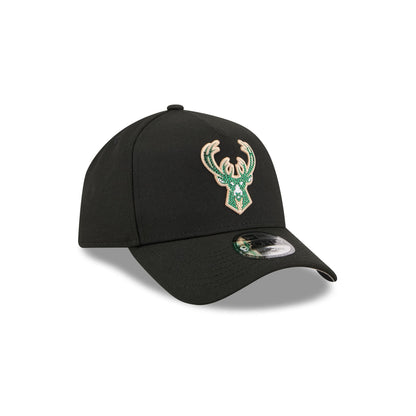 Milwaukee Bucks 2026 Draft Black 9FORTY A-Frame Snapback Hat