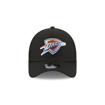 Oklahoma City Thunder 2026 Draft Black 9FORTY A-Frame Snapback Hat
