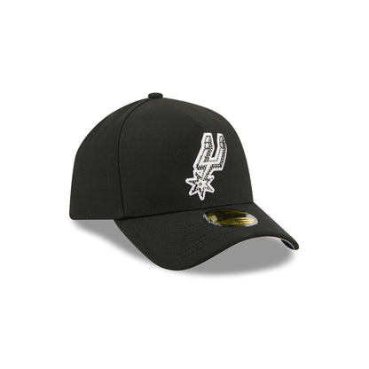 San Antonio Spurs 2026 Draft Black 59FORTY A-Frame Fitted Hat