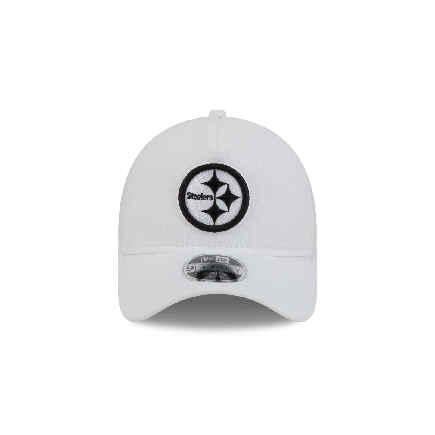 Pittsburgh Steelers White 9FORTY APEX Snapback Hat