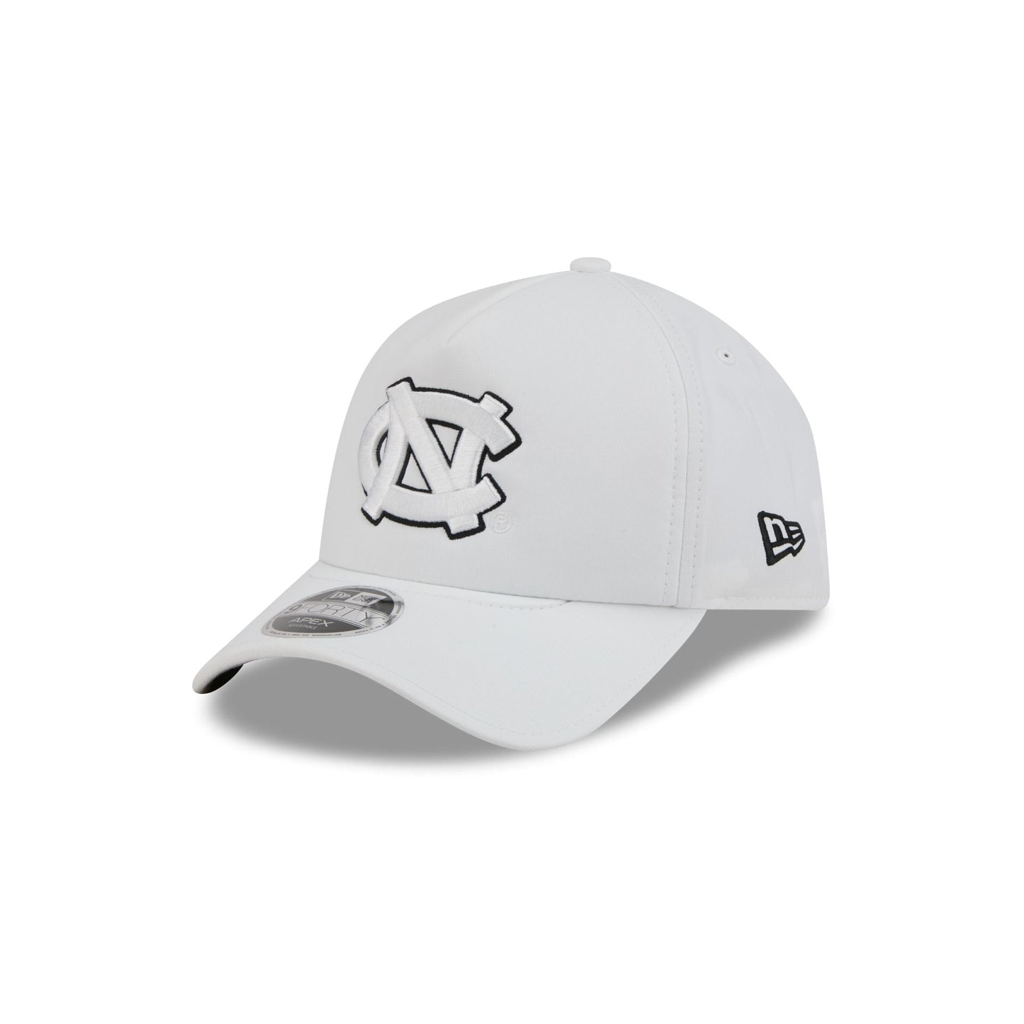 North Carolina Tar Heels White 9FORTY APEX Snapback Hat