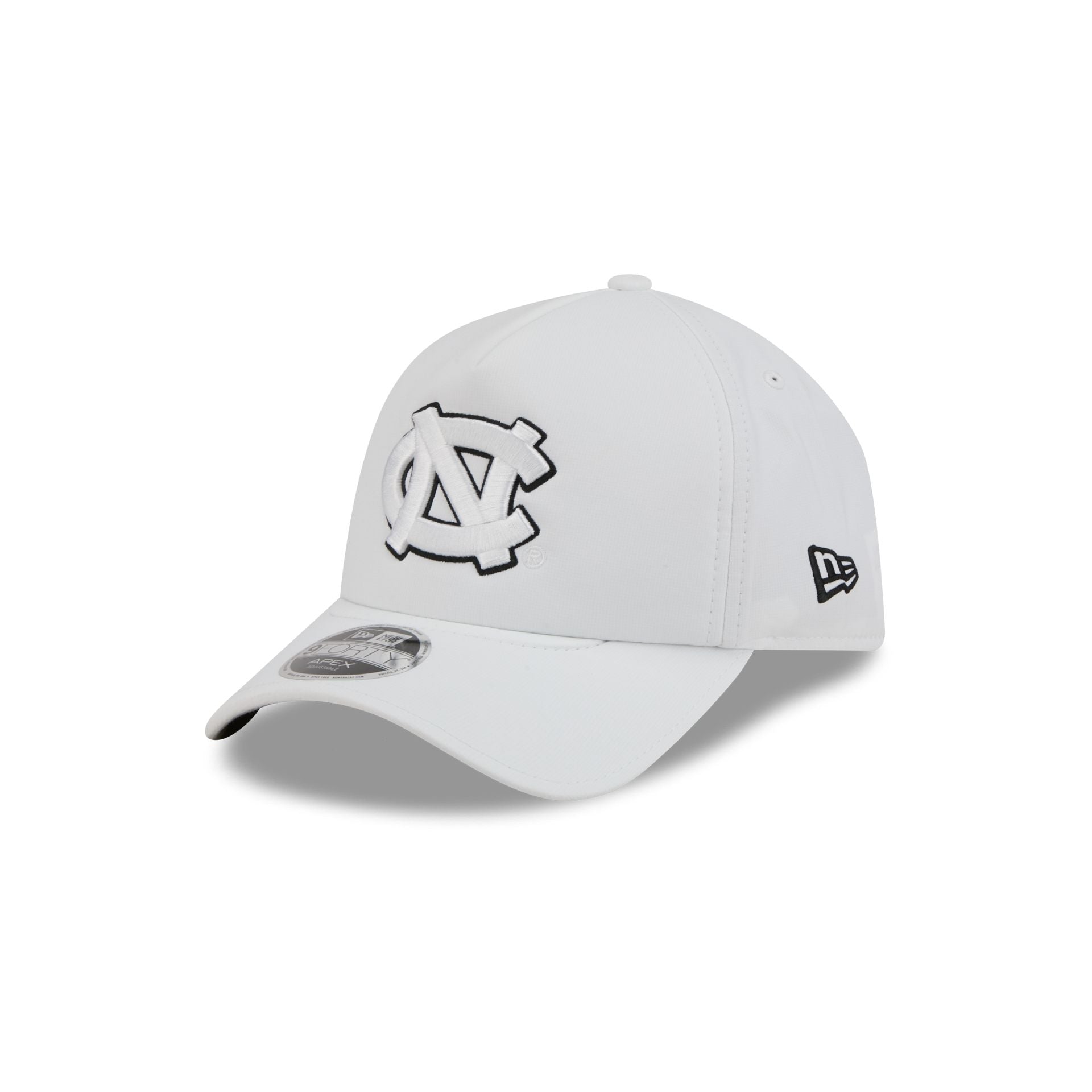 North Carolina Tar Heels White 9FORTY APEX Snapback Hat
