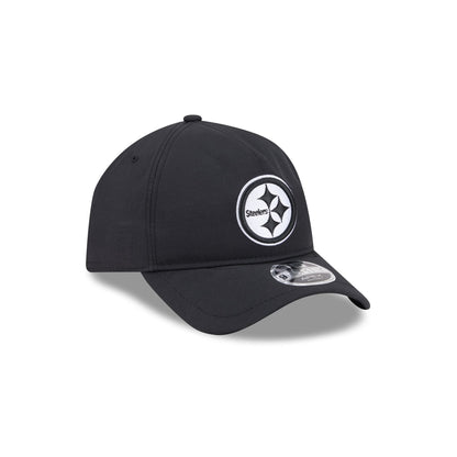 Pittsburgh Steelers Black 9FORTY APEX Snapback Hat
