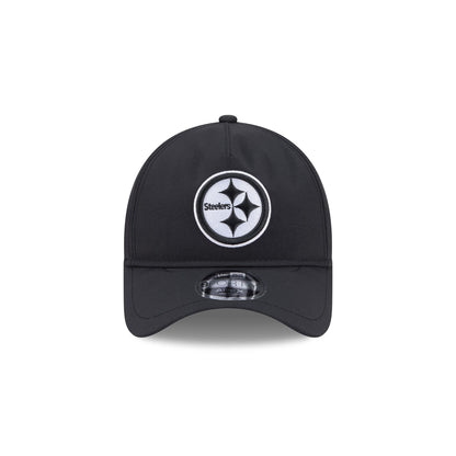Pittsburgh Steelers Black 9FORTY APEX Snapback Hat