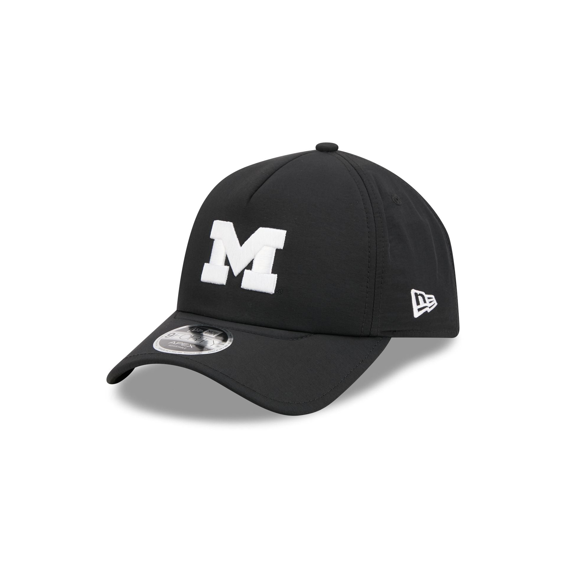 Michigan Wolverines Black 9FORTY APEX Snapback Hat