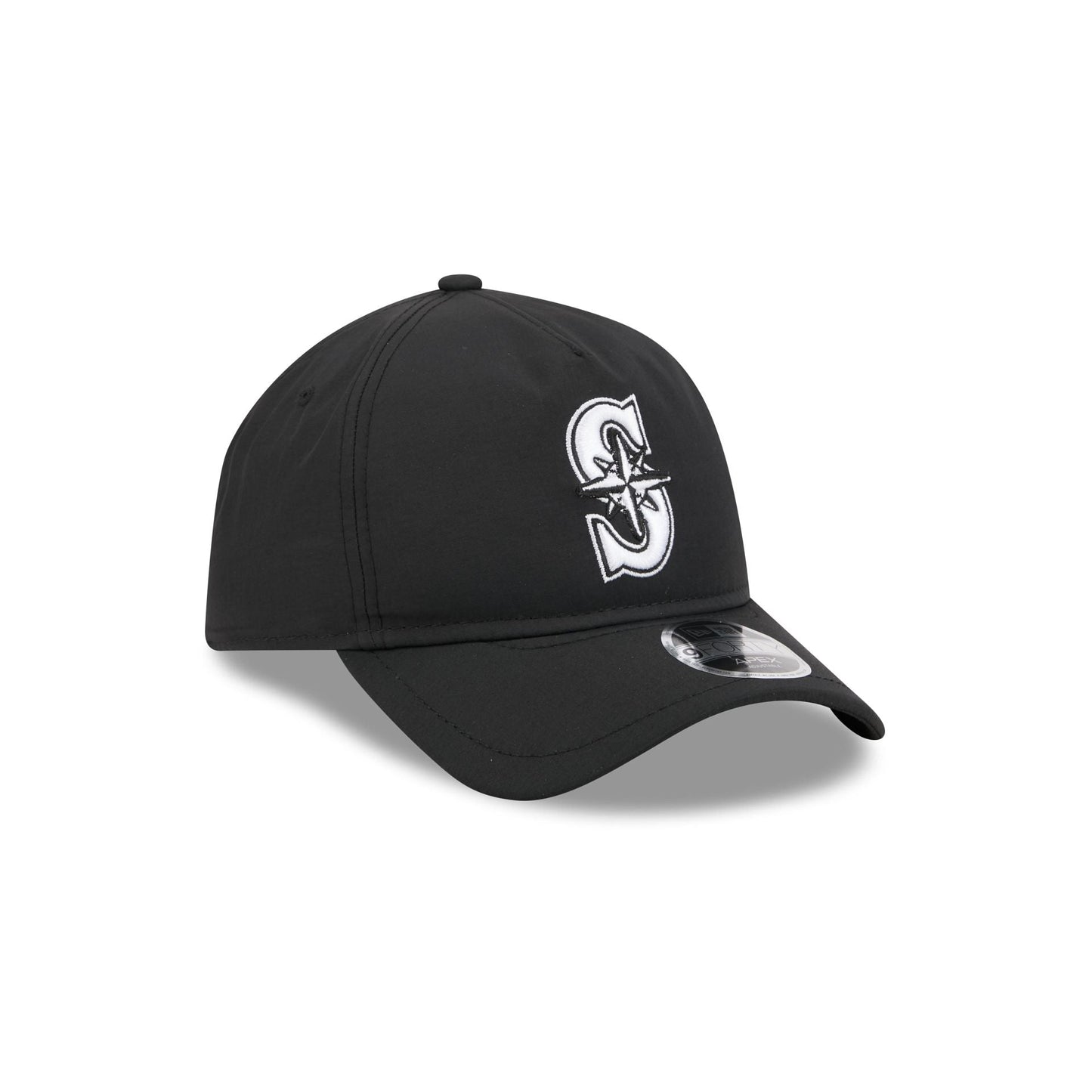 Seattle Mariners Black 9FORTY APEX Snapback Hat
