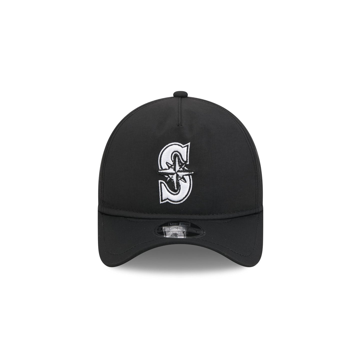 Seattle Mariners Black 9FORTY APEX Snapback Hat