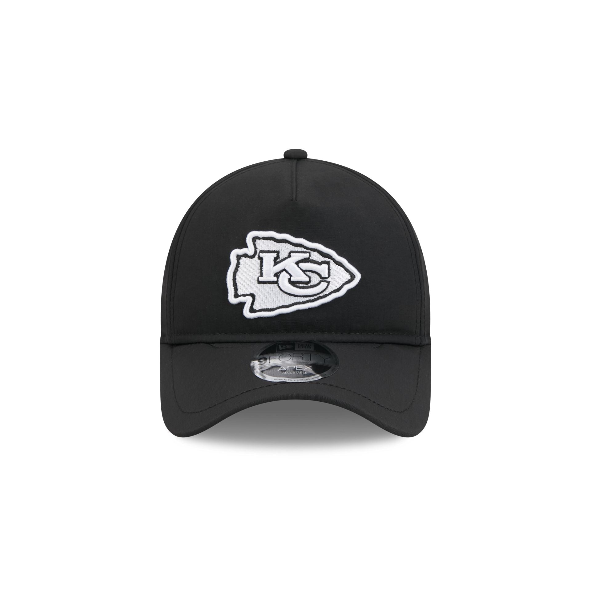 Kansas City Chiefs Black 9FORTY APEX Snapback Hat