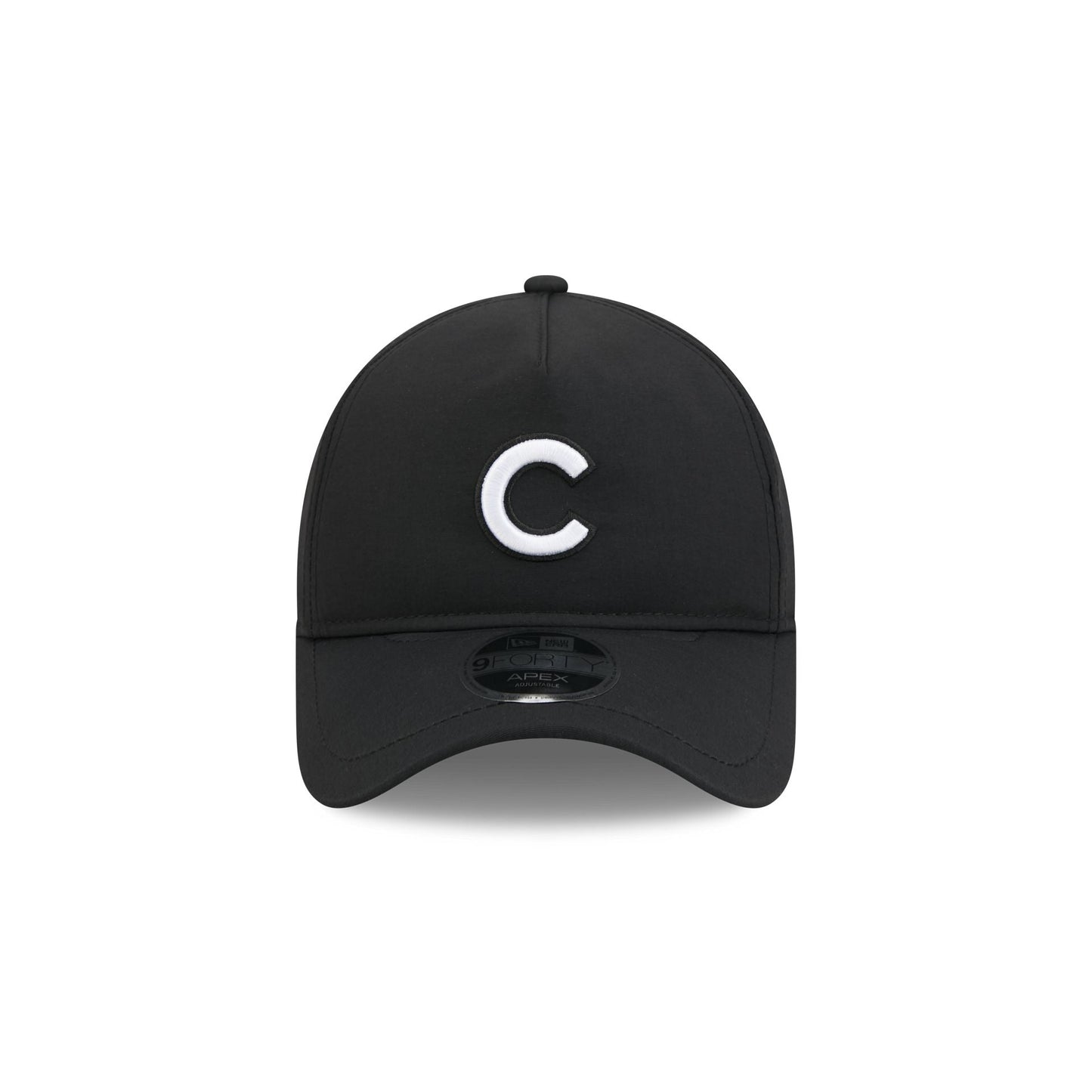 Chicago Cubs Black 9FORTY APEX Snapback Hat