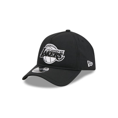 Los Angeles Lakers Black 9FORTY APEX Snapback Hat