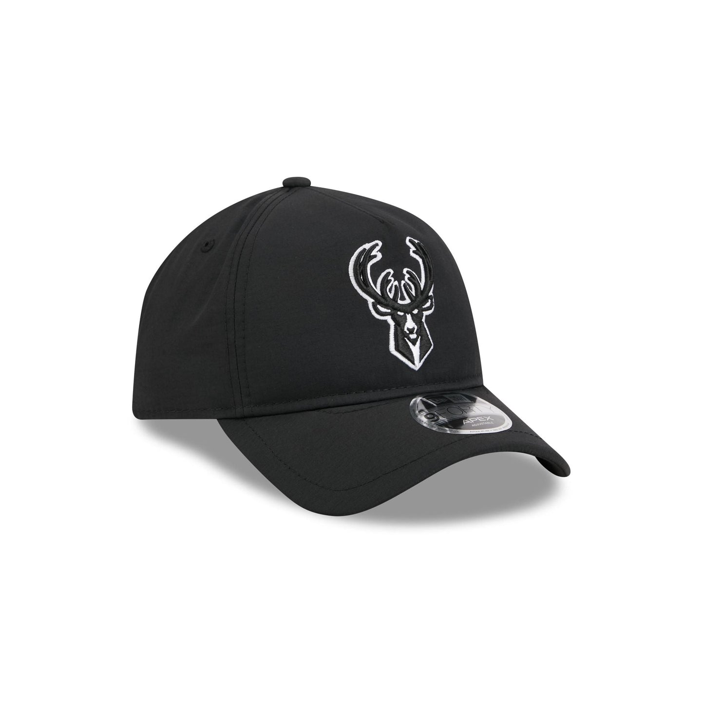 Milwaukee Bucks Black 9FORTY APEX Snapback Hat