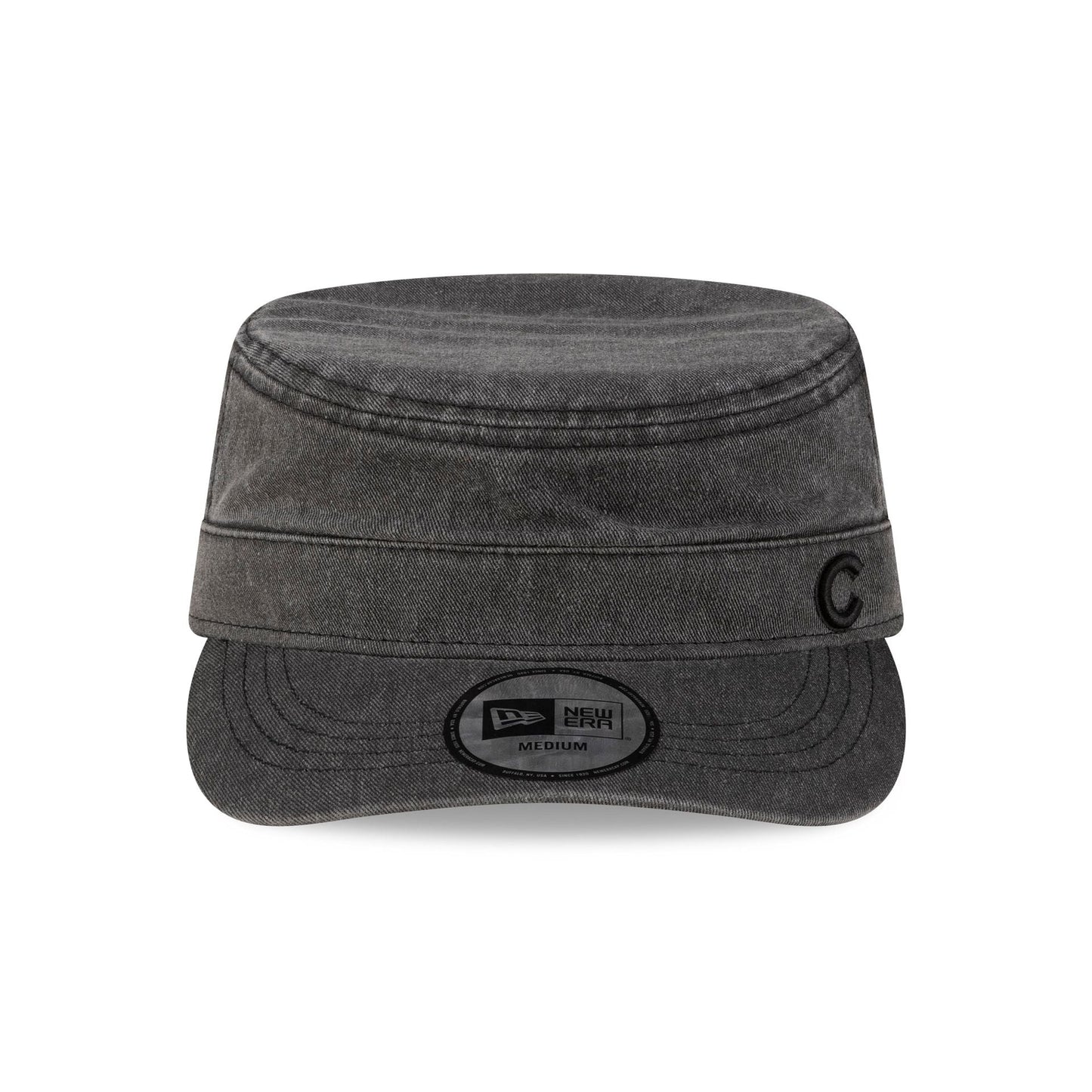 Chicago Cubs Pigment Dye Black Military Cap