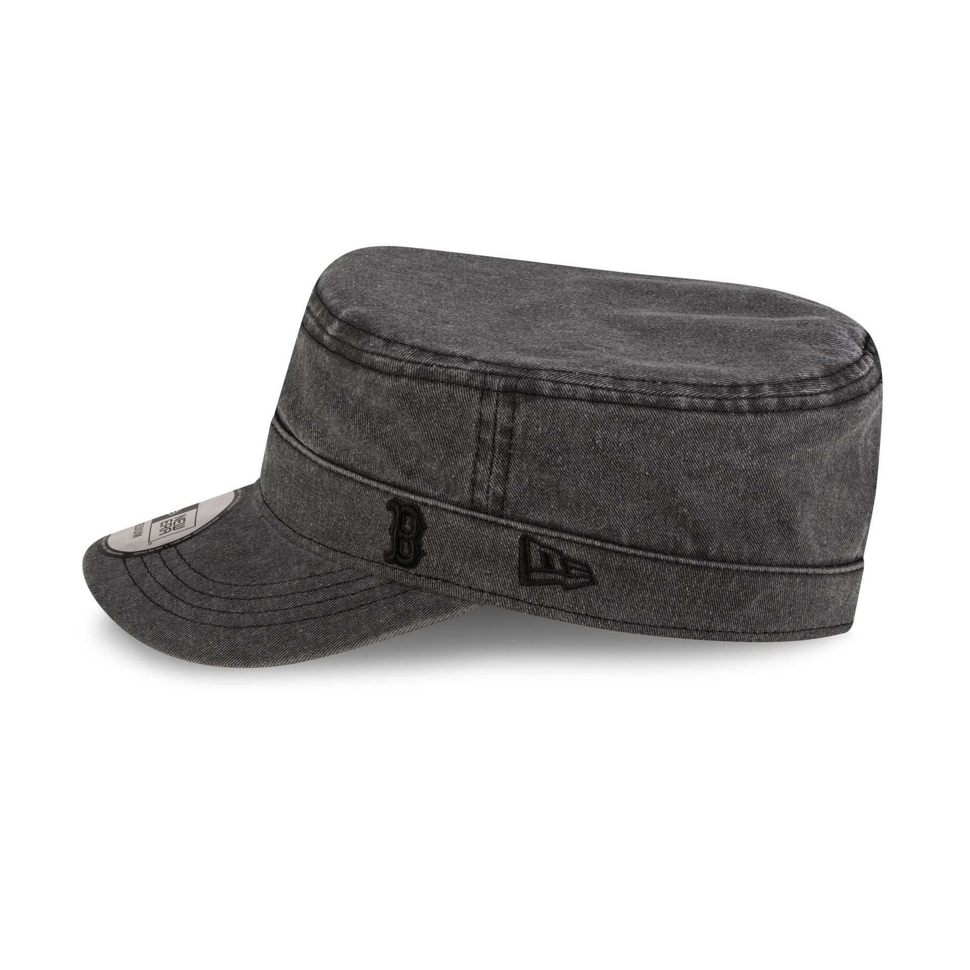 Boston Red Sox Pigment Dye Black Military Cap