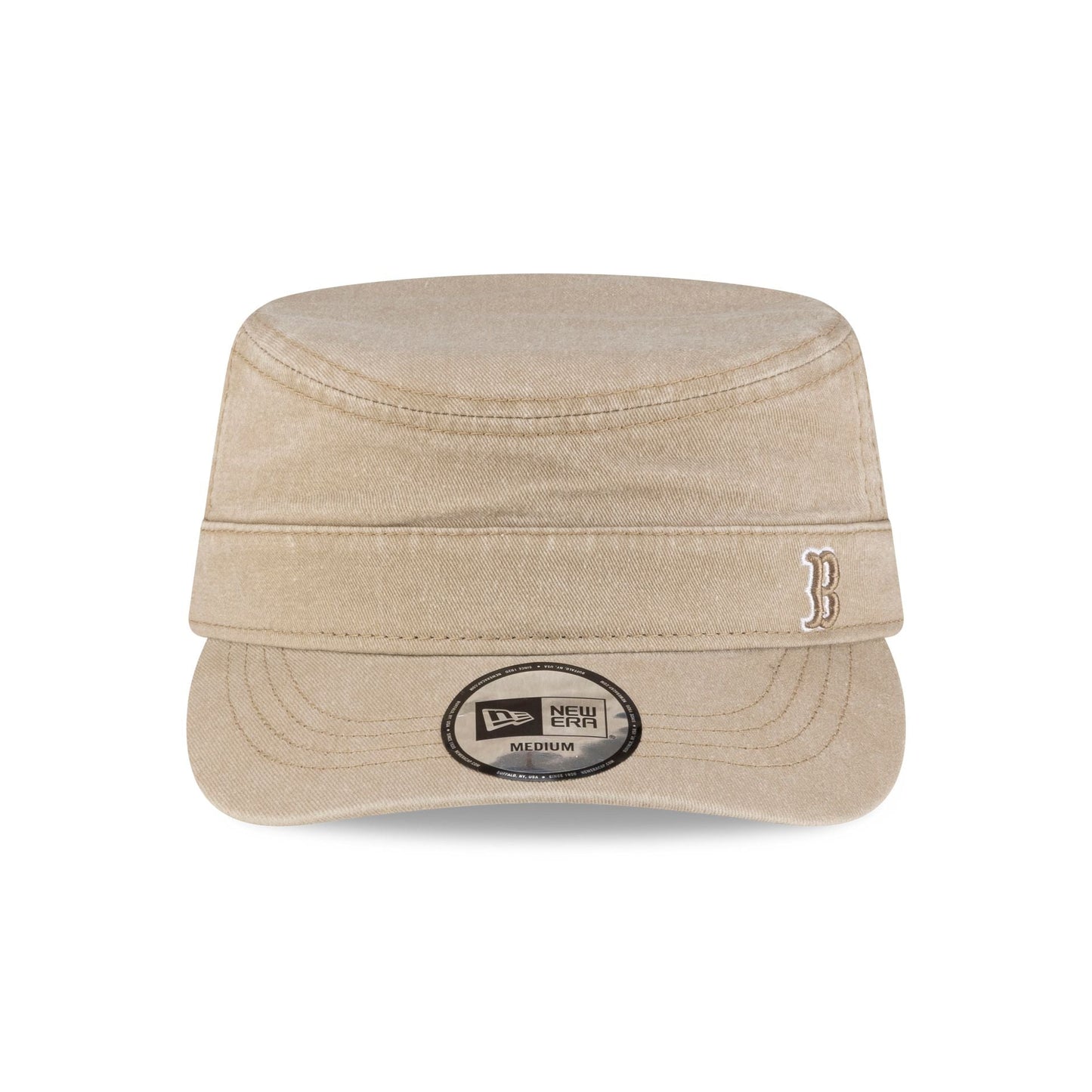 Boston Red Sox Pigment Dye Khaki Military Cap