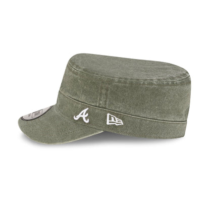 Atlanta Braves Pigment Dye Olive Military Cap