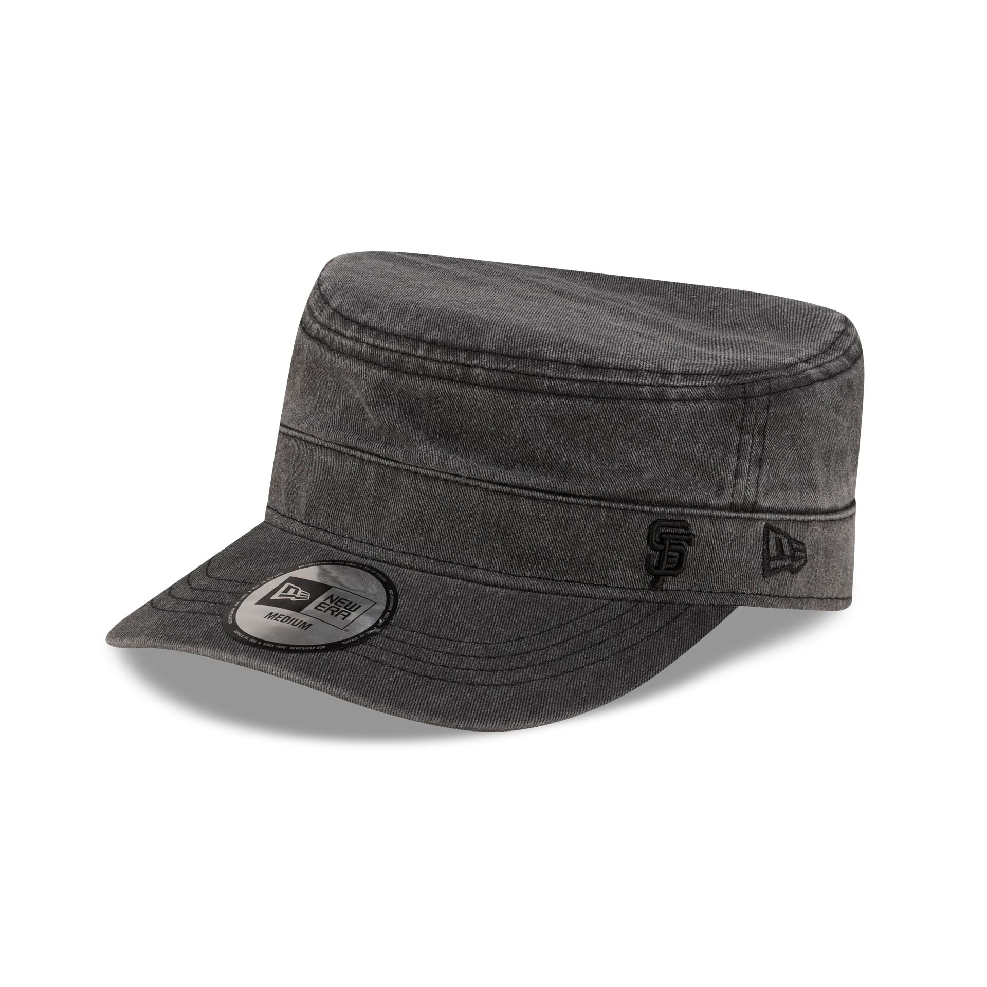 San Francisco Giants Pigment Dye Black Military Cap