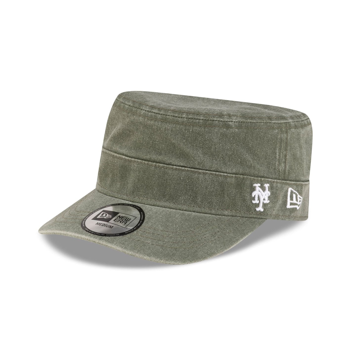 New York Mets Pigment Dye Olive Military Cap