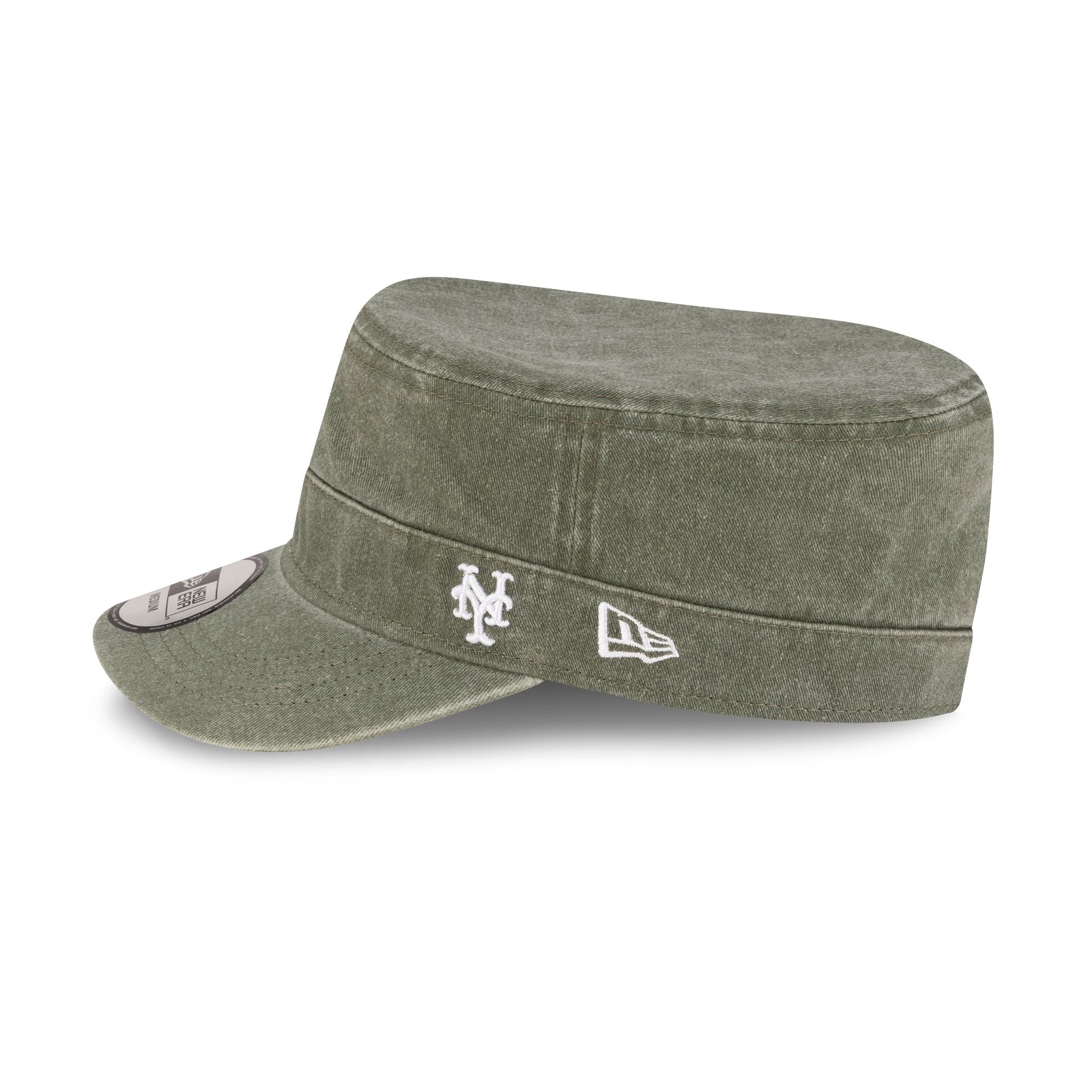 New York Mets Pigment Dye Olive Military Cap