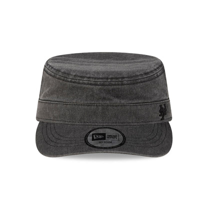 New York Mets Pigment Dye Black Military Cap